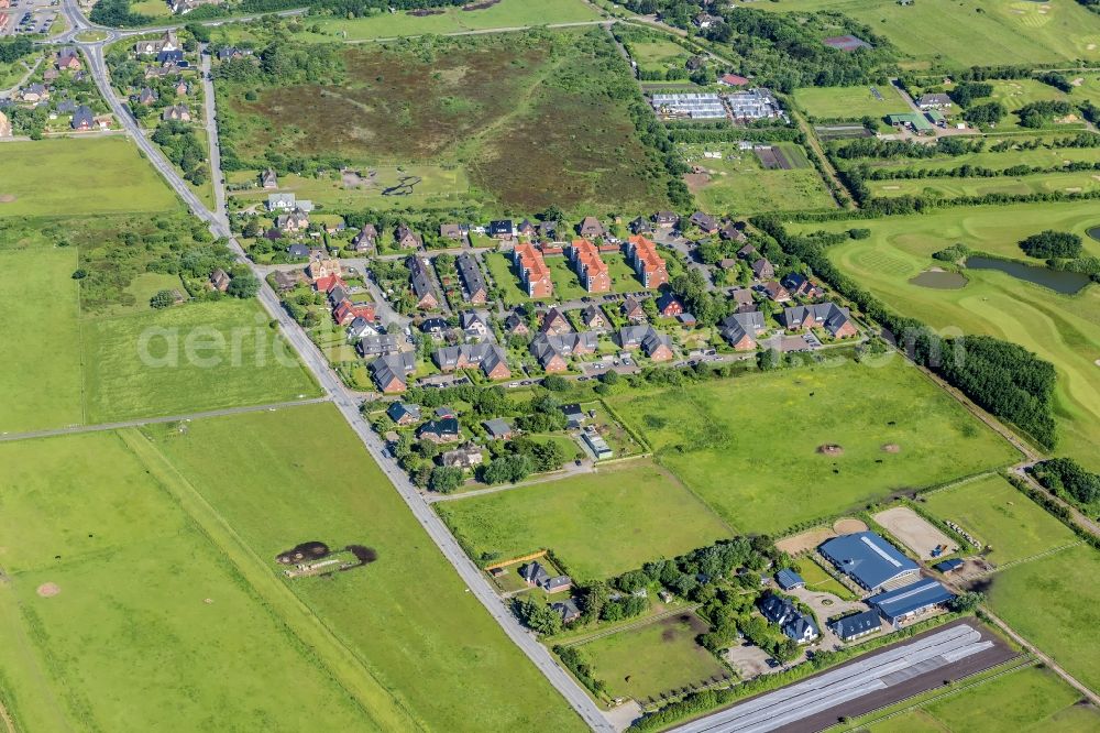 Wenningstedt-Braderup (Sylt) from the bird's eye view: Coastal area of the North Sea - Island in Wenningstedt (Sylt) in the state Schleswig-Holstein