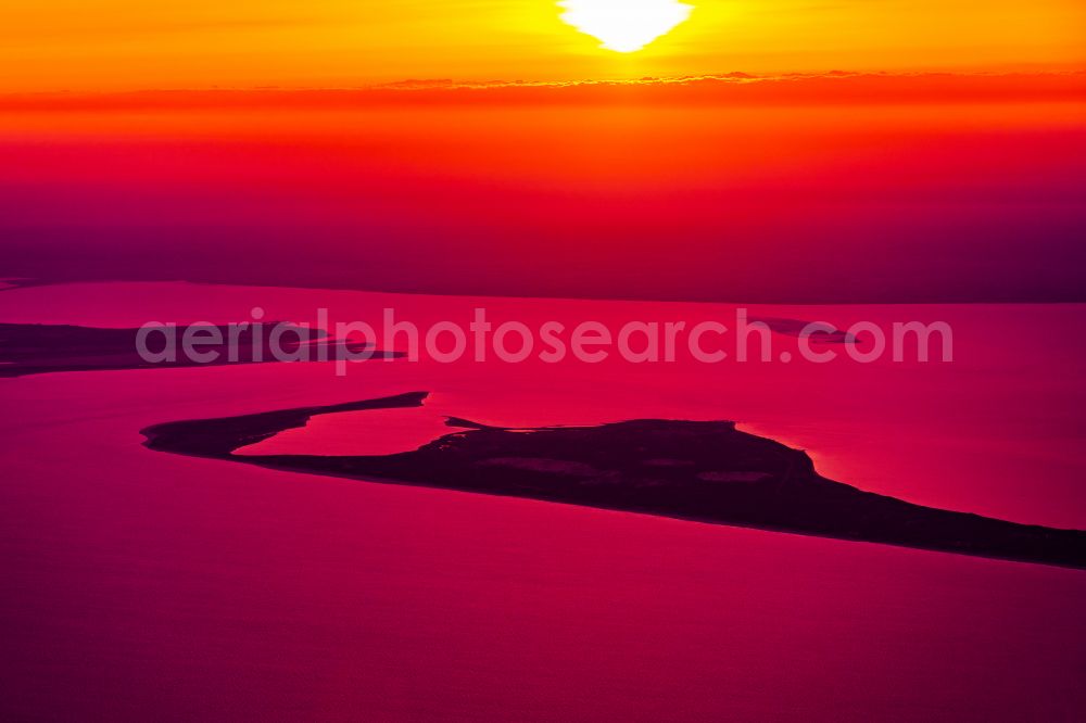 List from the bird's eye view: Coastal area Nordsee-Insel Sylt and Roemoe - Island in List on the island of Sylt in the state Schleswig-Holstein, Germany