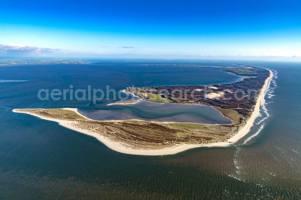 Sylt from above - Coastal area - North Sea island Sylt in the state Schleswig-Holstein, Germany