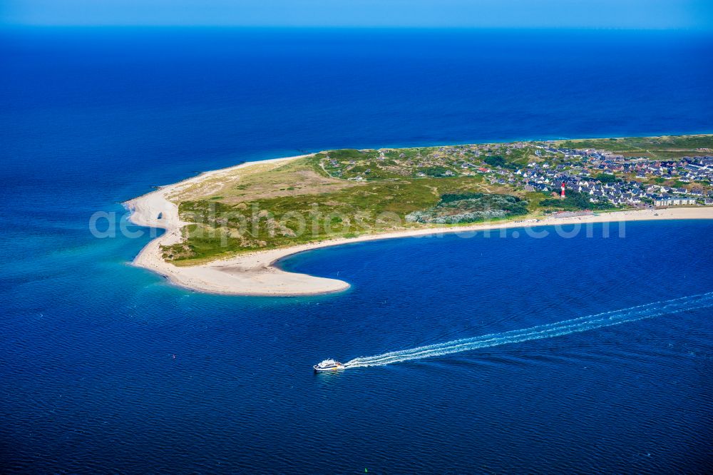 Hörnum (Sylt) from the bird's eye view: Coastal area and Odde of the North Sea island of Sylt in Hoernum in the state of Schleswig-Holstein