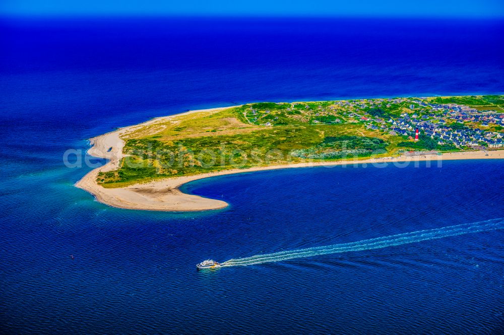 Aerial image Hörnum (Sylt) - Coastal area and Odde of the North Sea island of Sylt in Hoernum in the state of Schleswig-Holstein