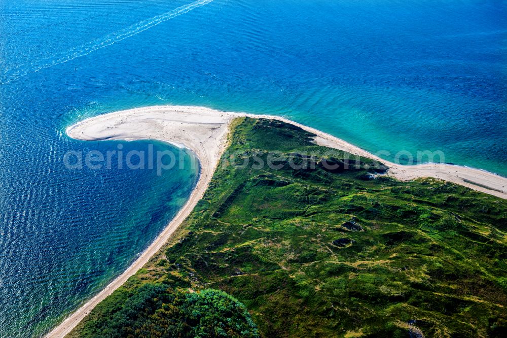 Aerial image Hörnum (Sylt) - Coastal area and Odde of the North Sea island of Sylt in Hoernum in the state of Schleswig-Holstein