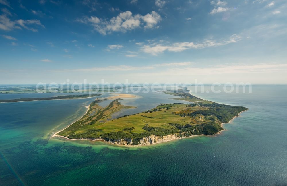 Aerial photograph Insel Hiddensee - Coastal area of the Baltic Sea - Island Hiddensee in the state Mecklenburg - Western Pomerania