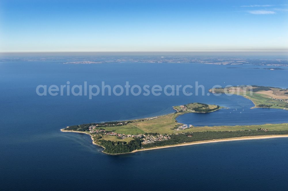 Aerial photograph Thiessow - Coastal area of the Baltic Sea - Ruegen Island in the district Moenchgut in Thiessow in the state Mecklenburg - Western Pomerania