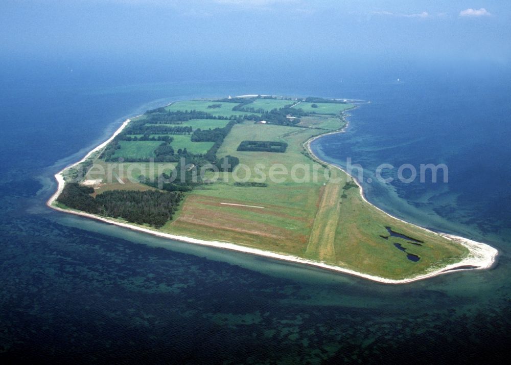 Aerial photograph Horslunde - Coastal area of the Baltic Sea - island Vejroe in Horslunde in the region of Sjaelland, Denmark