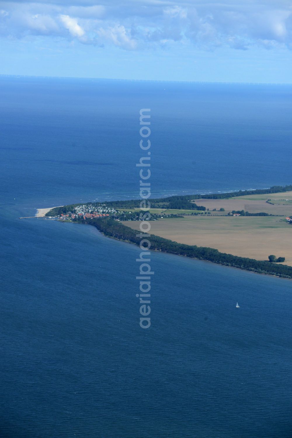 Aerial photograph Insel Poel - Coastal area of the Poel - Island in Insel Poel at the Baltic Sea in the state Mecklenburg - Western Pomerania