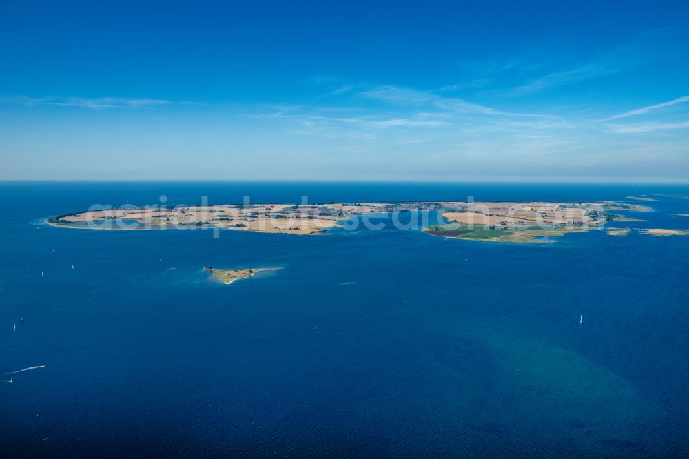 Insel Poel from above - Coastal area of the Poel - Island in Insel Poel at the Baltic Sea in the state Mecklenburg - Western Pomerania