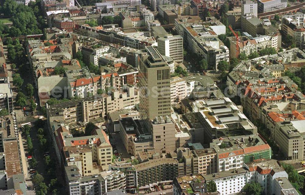 Berlin - Charlottenburg from above - Kudamm-Carree am Kurfürstendamm