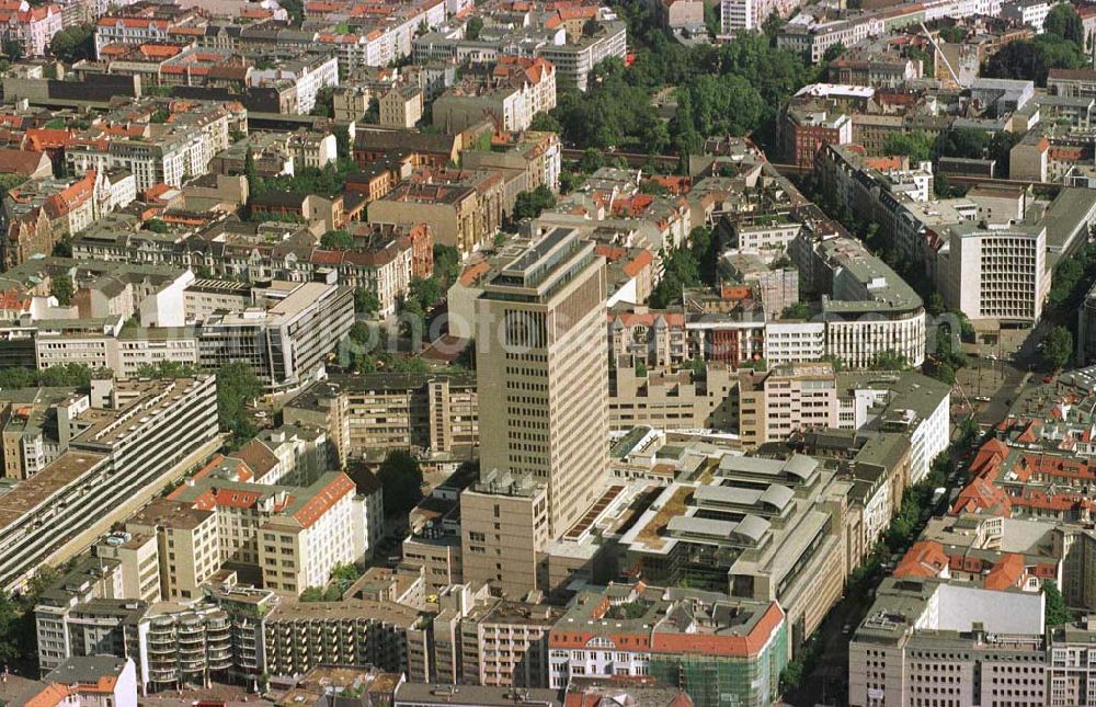 Berlin - Charlottenburg from the bird's eye view: Kudamm-Carree am Kurfürstendamm