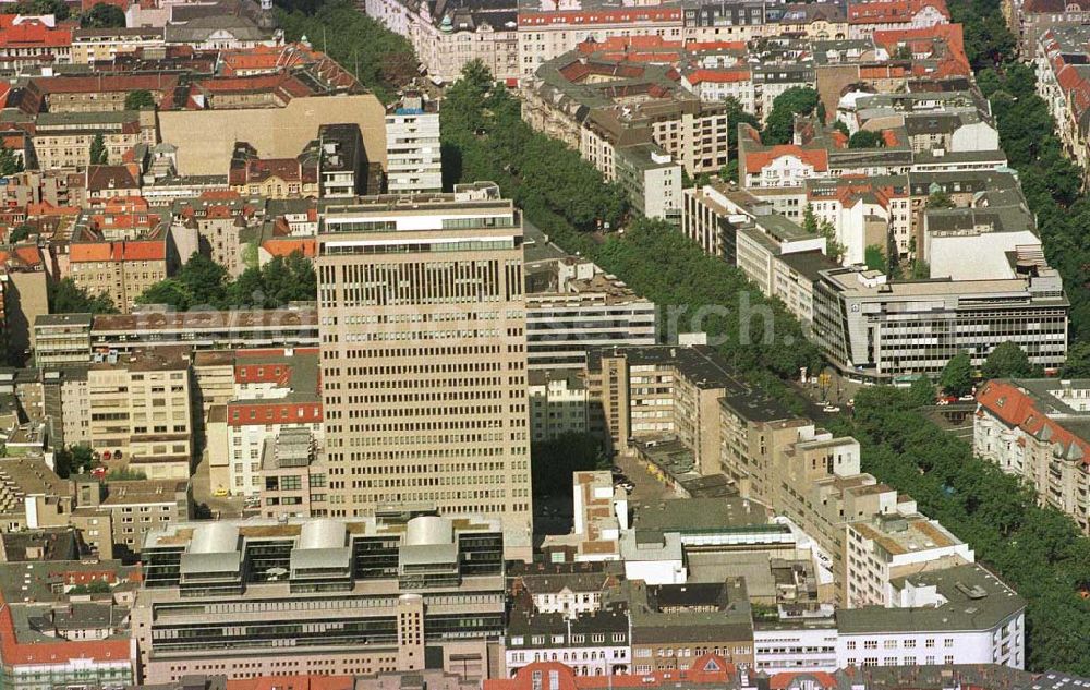 Berlin - Charlottenburg from the bird's eye view: Kudamm-Carree am Kurfürstendamm