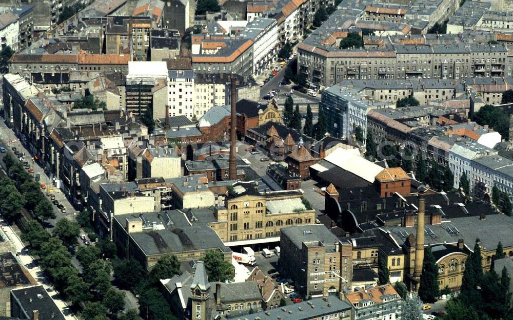 Aerial photograph Berlin Prenzlauer-Berg - Kulturbrauerei im Prenzlauer Berg an der Schönhauser Allee