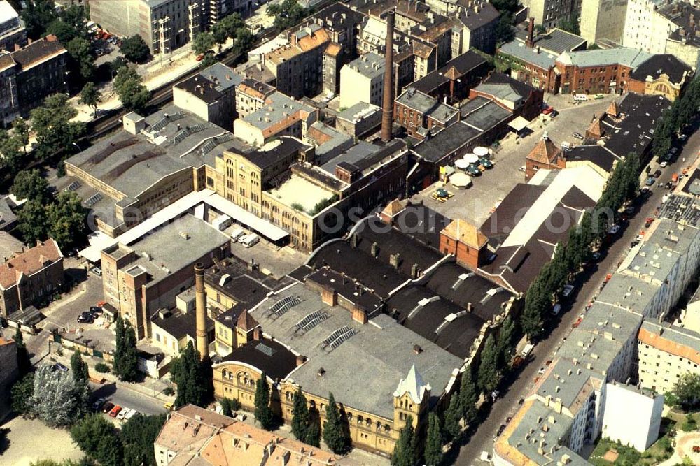 Berlin Prenzlauer-Berg from the bird's eye view: Kulturbrauerei im Prenzlauer Berg an der Schönhauser Allee