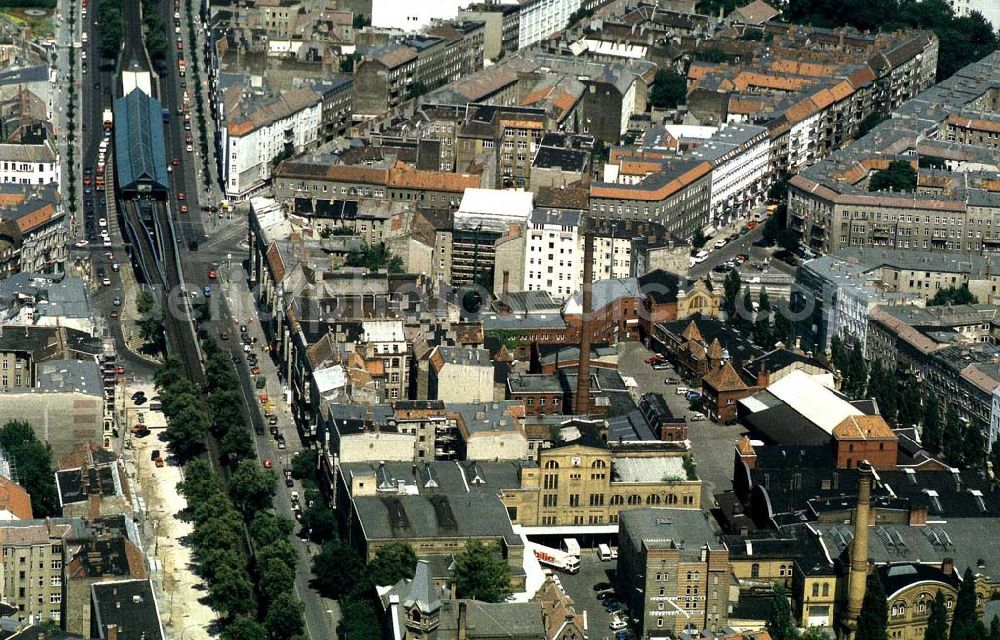 Aerial image Berlin Prenzlauer-Berg - Kulturbrauerei im Prenzlauer Berg an der Schönhauser Allee