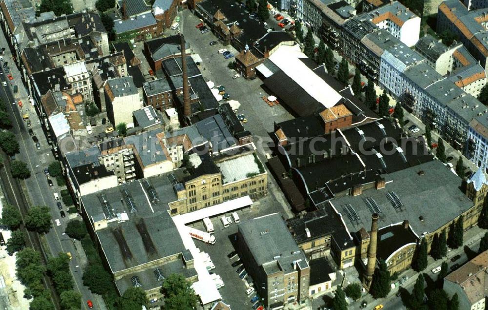 Berlin Prenzlauer-Berg from the bird's eye view: Kulturbrauerei im Prenzlauer Berg an der Schönhauser Allee