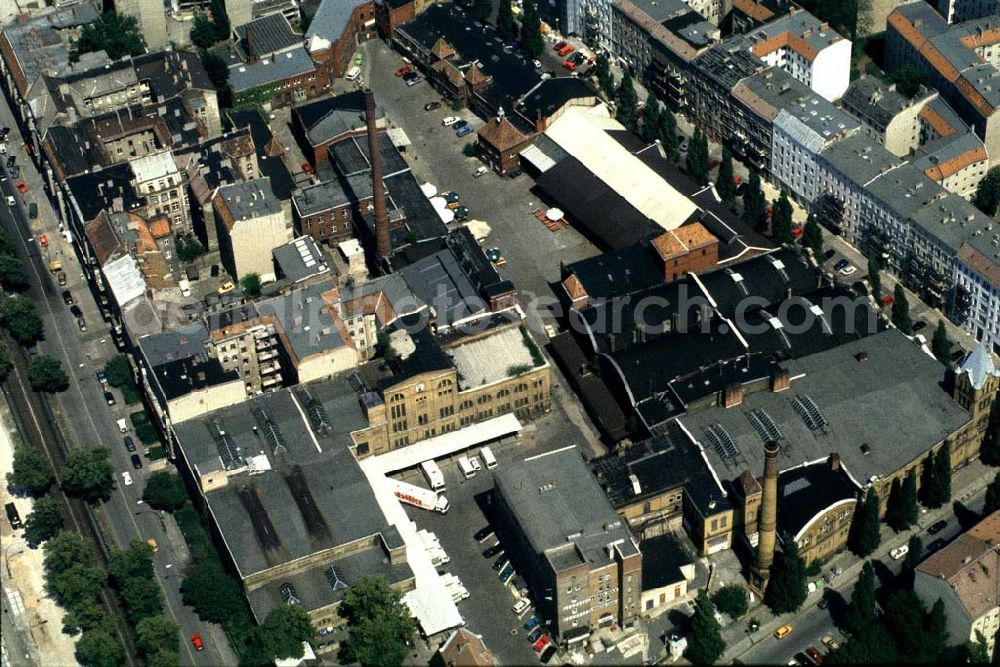 Aerial photograph Berlin Prenzlauer-Berg - Kulturbrauerei im Prenzlauer Berg an der Schönhauser Allee