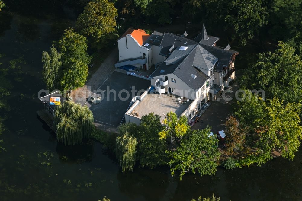 Aerial image Leipzig - Building of the culture house Kulturwerkstatt KAOS in the district Altlindenau in Leipzig in the state Saxony, Germany