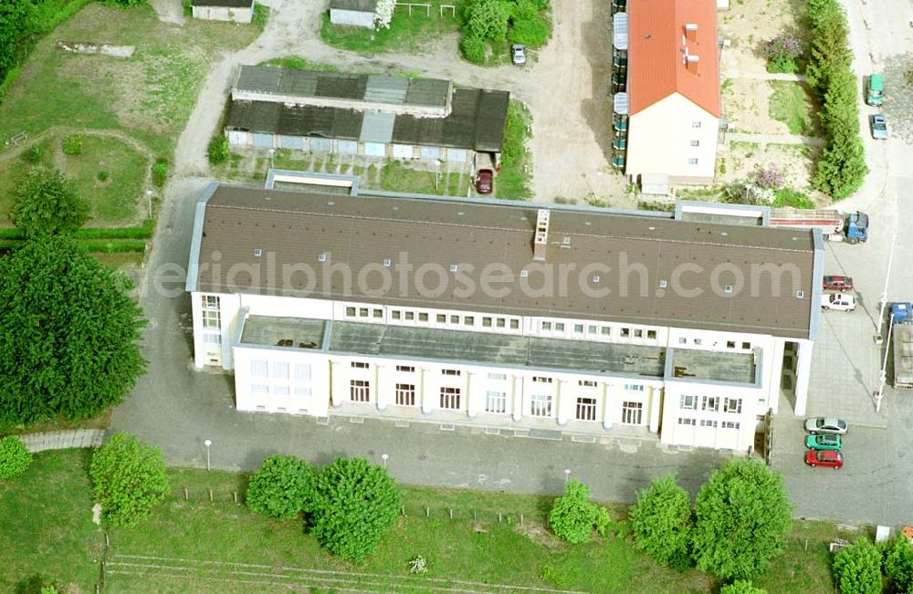 Aerial photograph Rüdersdorf / Brandenburg - Kulturhaus Rüdersdorf. Datum: 16.05.03