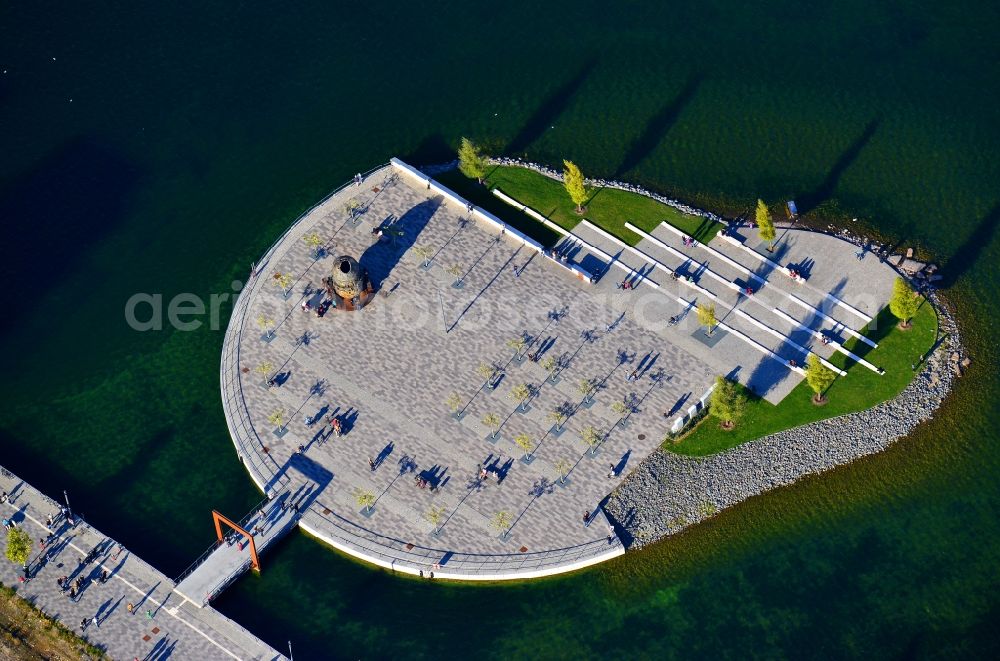 Aerial image Dortmund - View of the island Kulturinsel in the district Hoerde in Dortmund in the state North Rhine-Westphalia