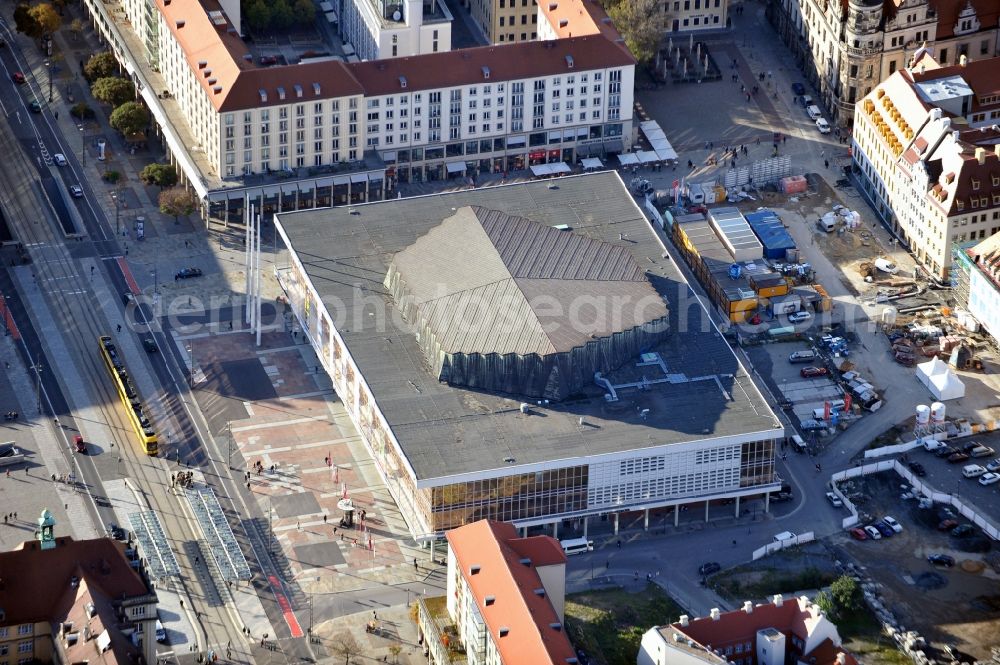 Aerial image Dresden - View of the Palace of Culture in Dresden in the state Saxony