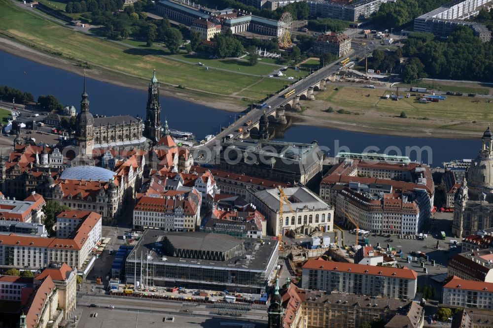 Aerial image Dresden - View of the Palace of Culture in Dresden in the state Saxony