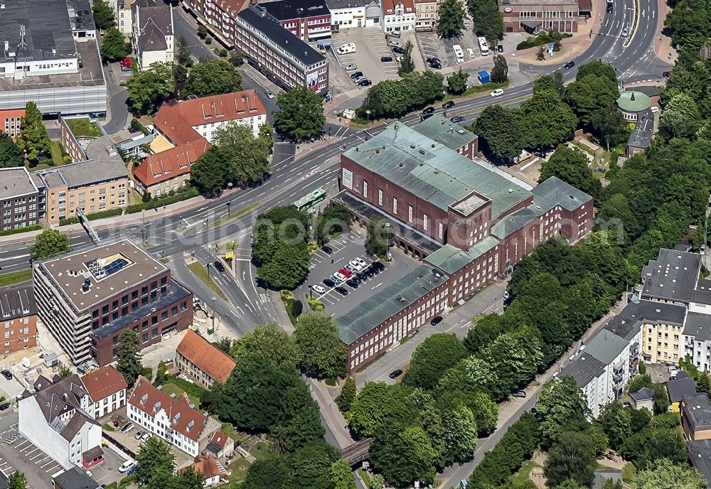 Aerial image Flensburg - Cultural centre in Flensburg in the federal state Schleswig-Holstein, Germany