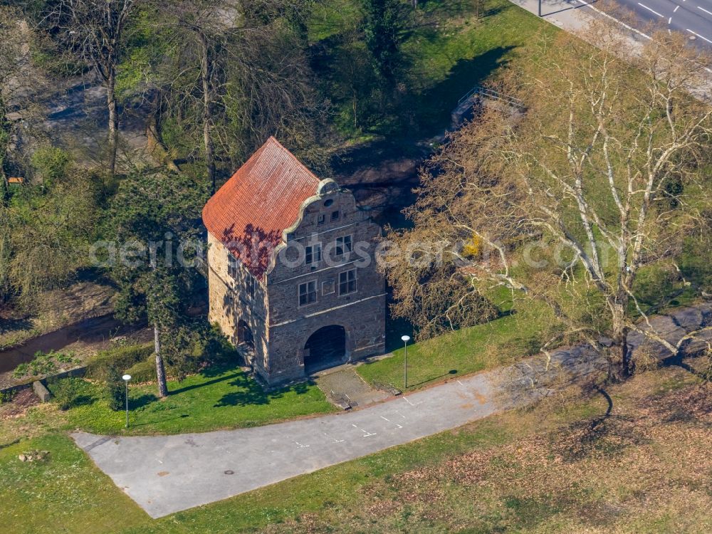 Dortmund from the bird's eye view: Kunstgalerie Torhaus Rombergpark in Dortmund in the state North Rhine-Westphalia, Germany