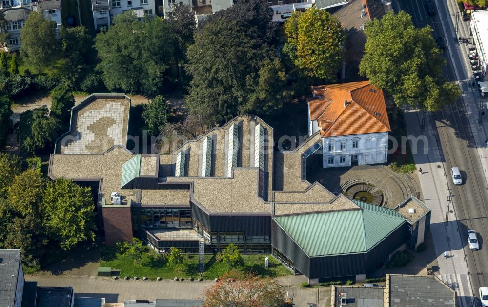 Aerial photograph Gelsenkirchen OT Buer - View of the art museum in the district of Buer in Gelsenkirchen in the state North Rhine-Westphalia