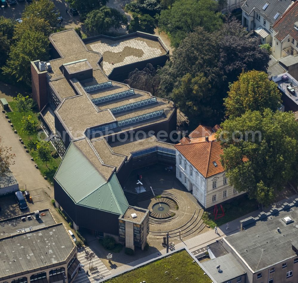 Gelsenkirchen OT Buer from above - View of the art museum in the district of Buer in Gelsenkirchen in the state North Rhine-Westphalia