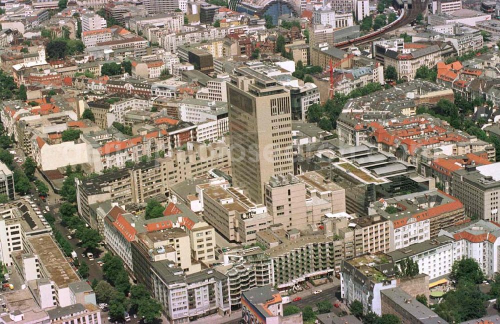 Berlin - Charlottenburg from above - Kurfürstendamm - Karree in Charlottenburg.