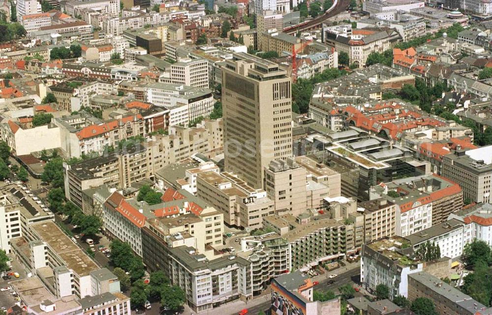 Aerial image Berlin - Charlottenburg - Kurfürstendamm - Karree in Charlottenburg.