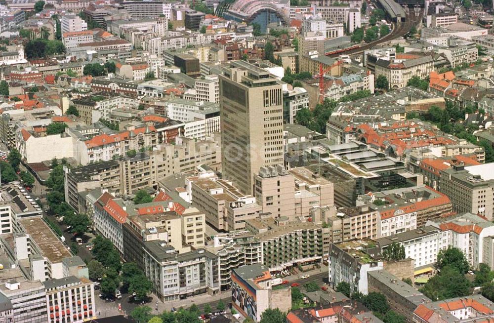 Aerial photograph Berlin - Charlottenburg - Kurfürstendamm - Karree in Charlottenburg.