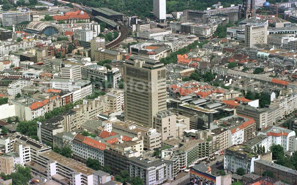 Berlin - Charlottenburg from above - Kurfürstendamm - Karree in Charlottenburg.