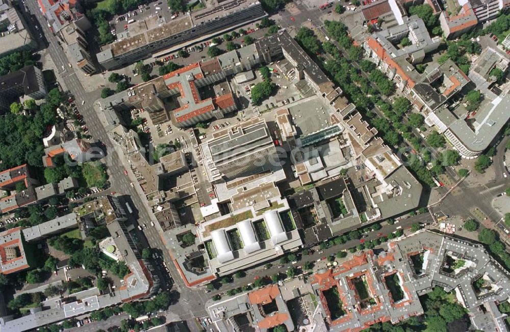 Berlin - Charlottenburg from above - Kurfürstendamm - Karree in Charlottenburg.