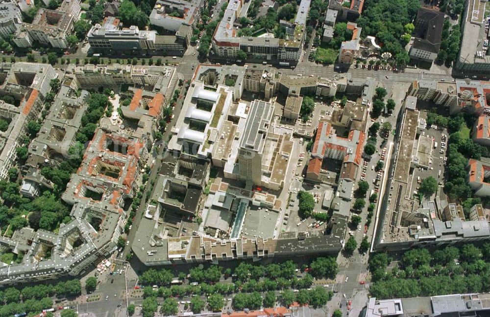 Aerial photograph Berlin - Charlottenburg - Kurfürstendamm-Karree in Charlottenburg