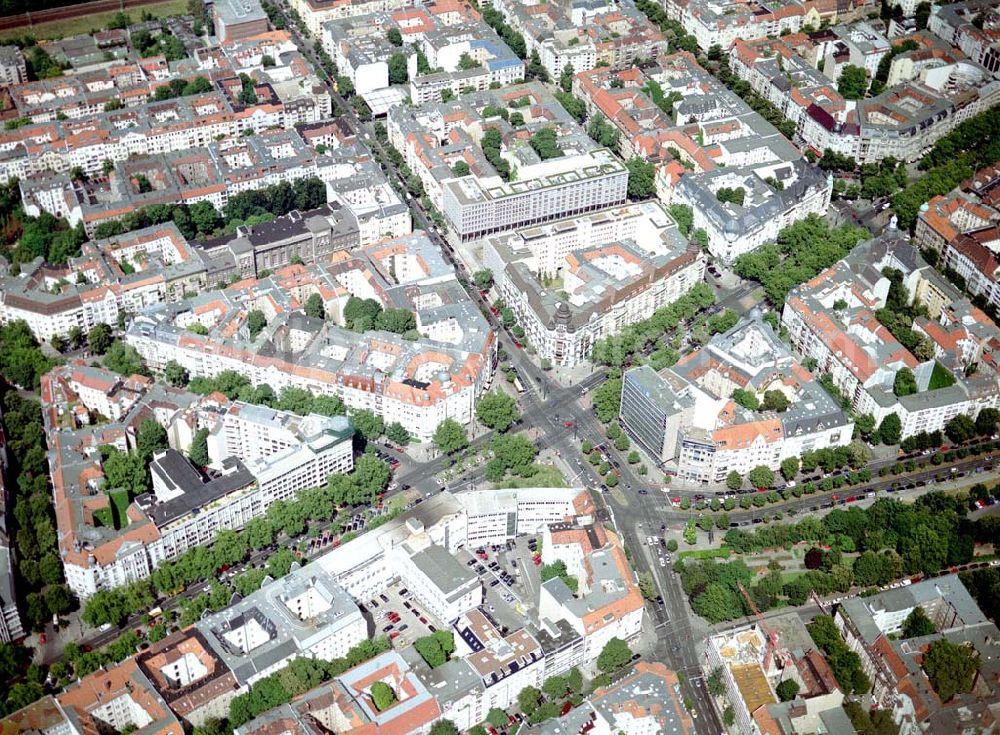 Aerial image Berlin - Charlottenburg - Kurfürstendamm / Lietzenburger Str. Berlin - Charlottenburg