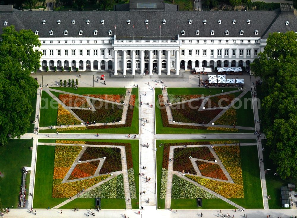 Aerial photograph Koblenz - View of the Kuerfuerstliches Schloss in Koblenz in Rhineland-Palatinate