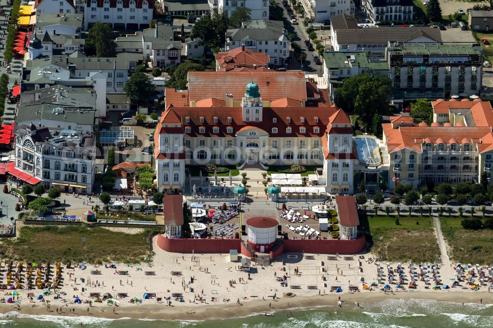 Binz from the bird's eye view: View of the Kurhaus Binz on the island Ruegen in Mecklenburg-West Pomerania