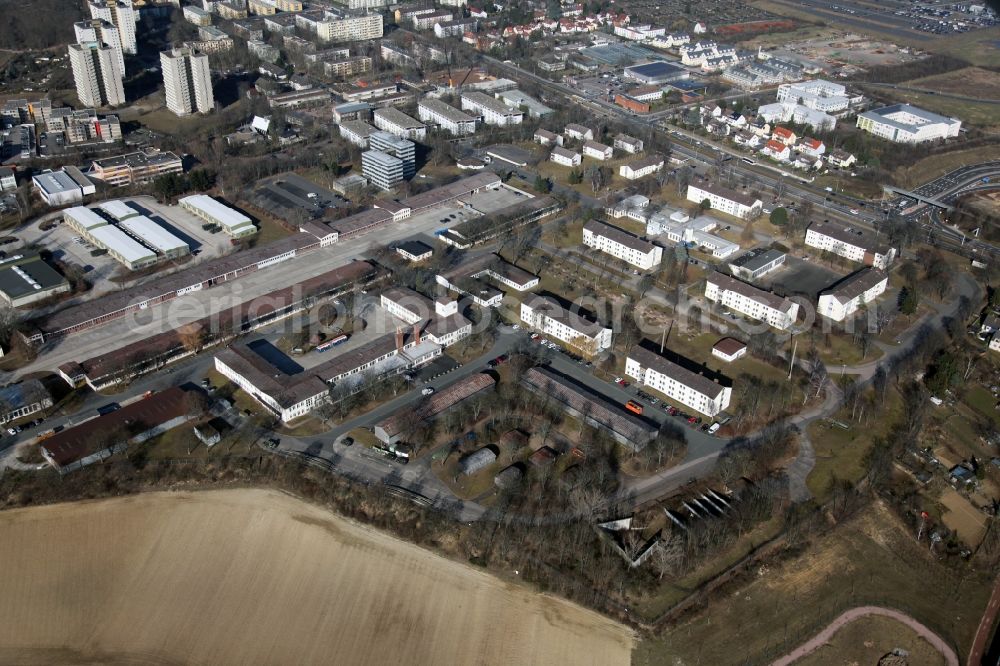 Aerial image Mainz - Kurmainz Bundeswehr barracks in Mainz in Rhineland-Palatinate