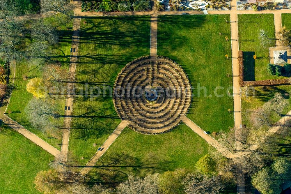 Feldberger Seenlandschaft OT Fel from the bird's eye view: View of the spa gardens Feldberg in Feldberger Seenlandschaft in the state Mecklenburg-West Pomerania