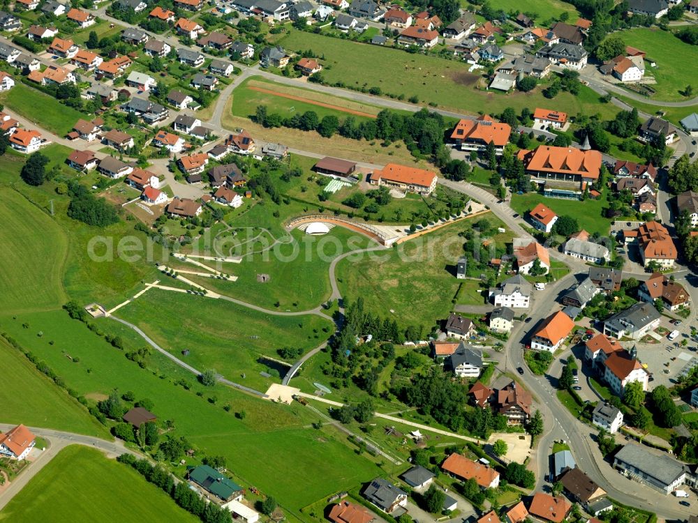 Aerial image Grafenhausen - View of the spa gardens Grafenhausen in the state Baden-Wuerttemberg