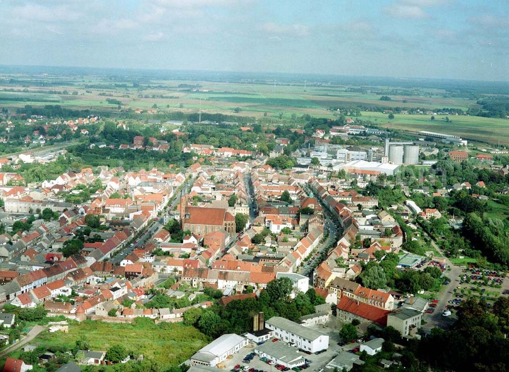 Aerial photograph Kyritz / Brandenburg - Kyritz in Brandenburg.