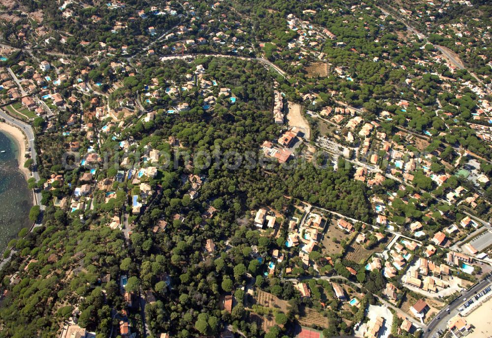 Aerial photograph La Nartelle - Blick auf La Nartelle an der Cote d' Azur in Frankreich.