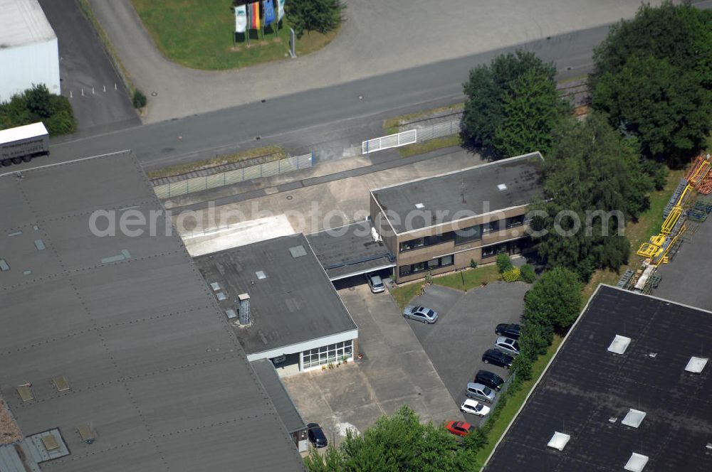 Aerial photograph Bönen - Lager- und Produktionshalle mit Bürogebäude im Industriegebiet. Der Komplex besteht auf 2 Lager- Produktionshallen mit jeweils ca. 2.500 m² Nutzfläche, Bürotrackt mit ca. 600 m² Nutzfläche, Sozialräume und Garagen. Adresse: Rudolf-Diesel-Str. 10, 59199 Bönen; Vermietung / Verwaltung: Unternehmensgruppe Markus Gerold, An der Vaerstbrücke 1, 59425 Unna, Tel. +49(0)2303 25036-26, Fax +49(0)2303 25036-27, E-Mail: info@markus-gerold.de