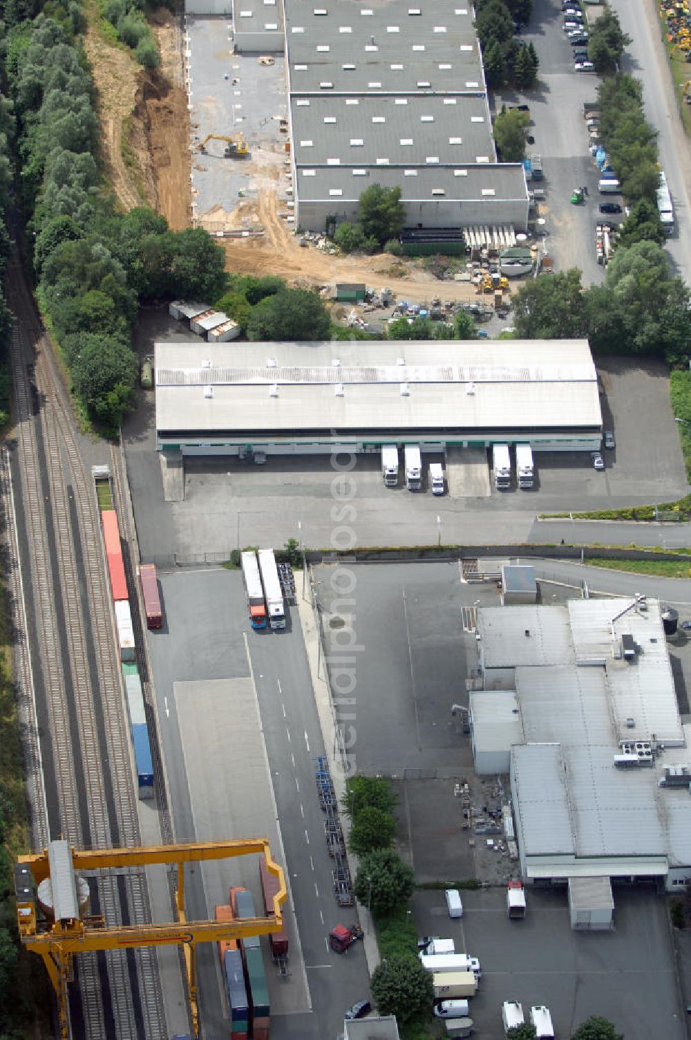 Aerial image Unna - Lagerhalle mit integriertem Büro (2000 qm) im Industriepark Unna. Adresse: Otto-Hahn-Straße 22, 59423 Unna; Vermietung / Verwaltung: Unternehmensgruppe Markus Gerold, An der Vaerstbrücke 1, 59425 Unna, Tel. +49(0)2303 25036-26, Fax +49(0)2303 25036-27, E-Mail: info@markus-gerold.de