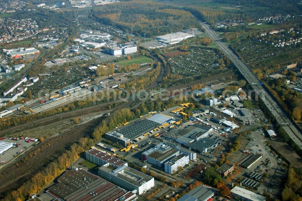 Malsch from above - Warehouses and forwarding building of Dachser GmbH & Co.KG in Malsch in the state Baden-Wuerttemberg