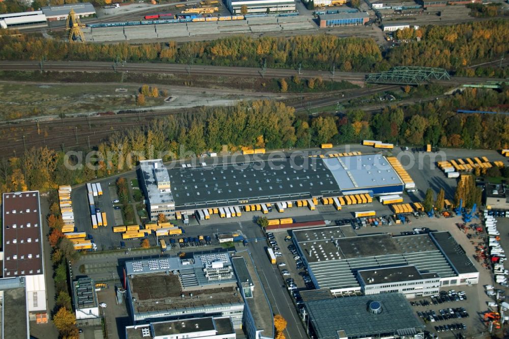 Aerial photograph Malsch - Warehouses and forwarding building of Dachser GmbH & Co.KG in Malsch in the state Baden-Wuerttemberg