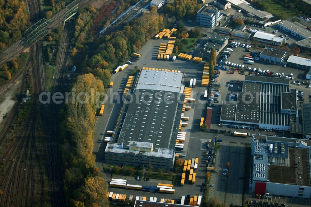 Malsch from above - Warehouses and forwarding building of Dachser GmbH & Co.KG in Malsch in the state Baden-Wuerttemberg