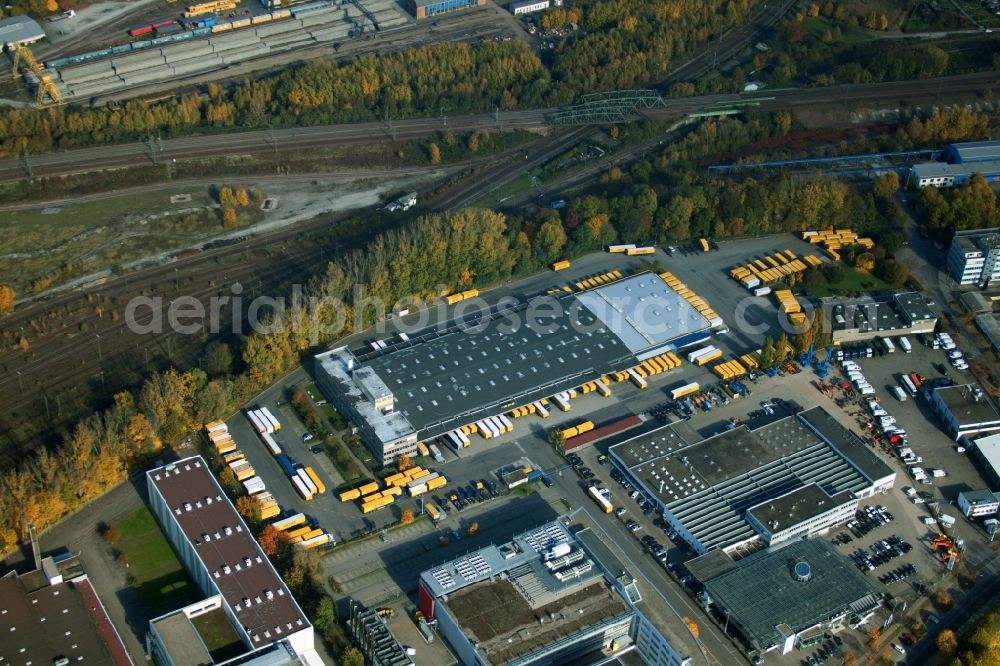 Aerial image Malsch - Warehouses and forwarding building of Dachser GmbH & Co.KG in Malsch in the state Baden-Wuerttemberg