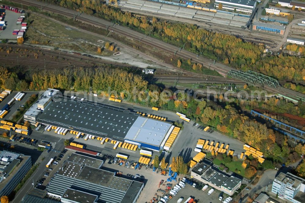 Aerial image Malsch - Warehouses and forwarding building of Dachser GmbH & Co.KG in Malsch in the state Baden-Wuerttemberg