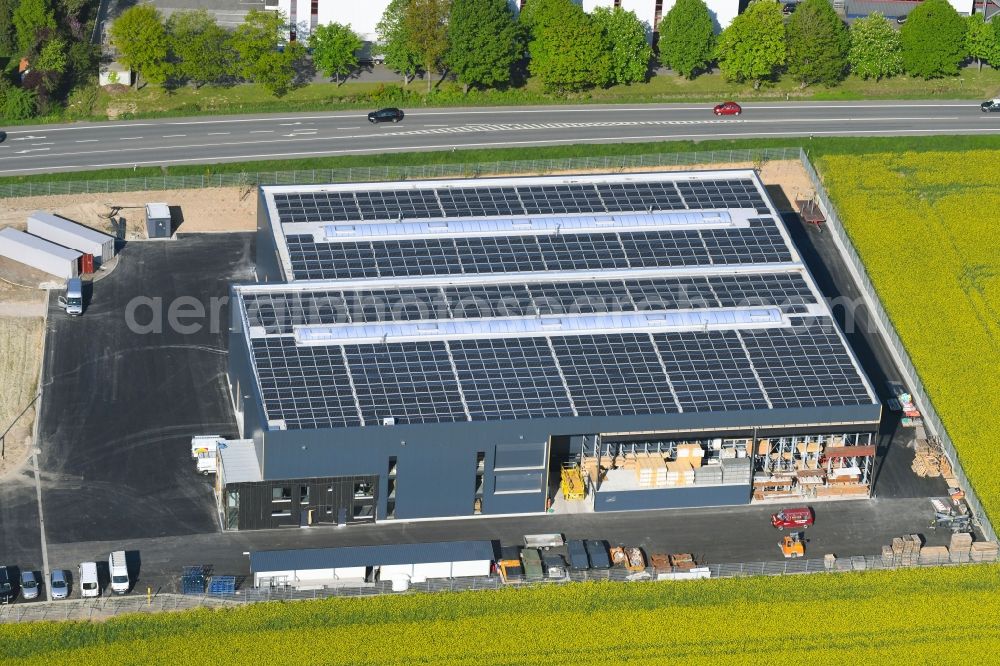 Aerial image Enger - Warehouses and forwarding building on Gewerbegebiet Oldinghausen in Enger in the state North Rhine-Westphalia, Germany